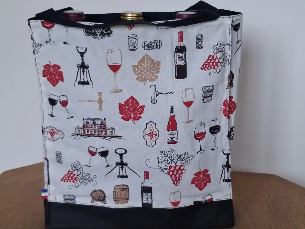 Sac de transport pour 3 bouteilles de vin